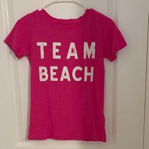 J. Crew Bright Pink Team Beach size XXS shirt